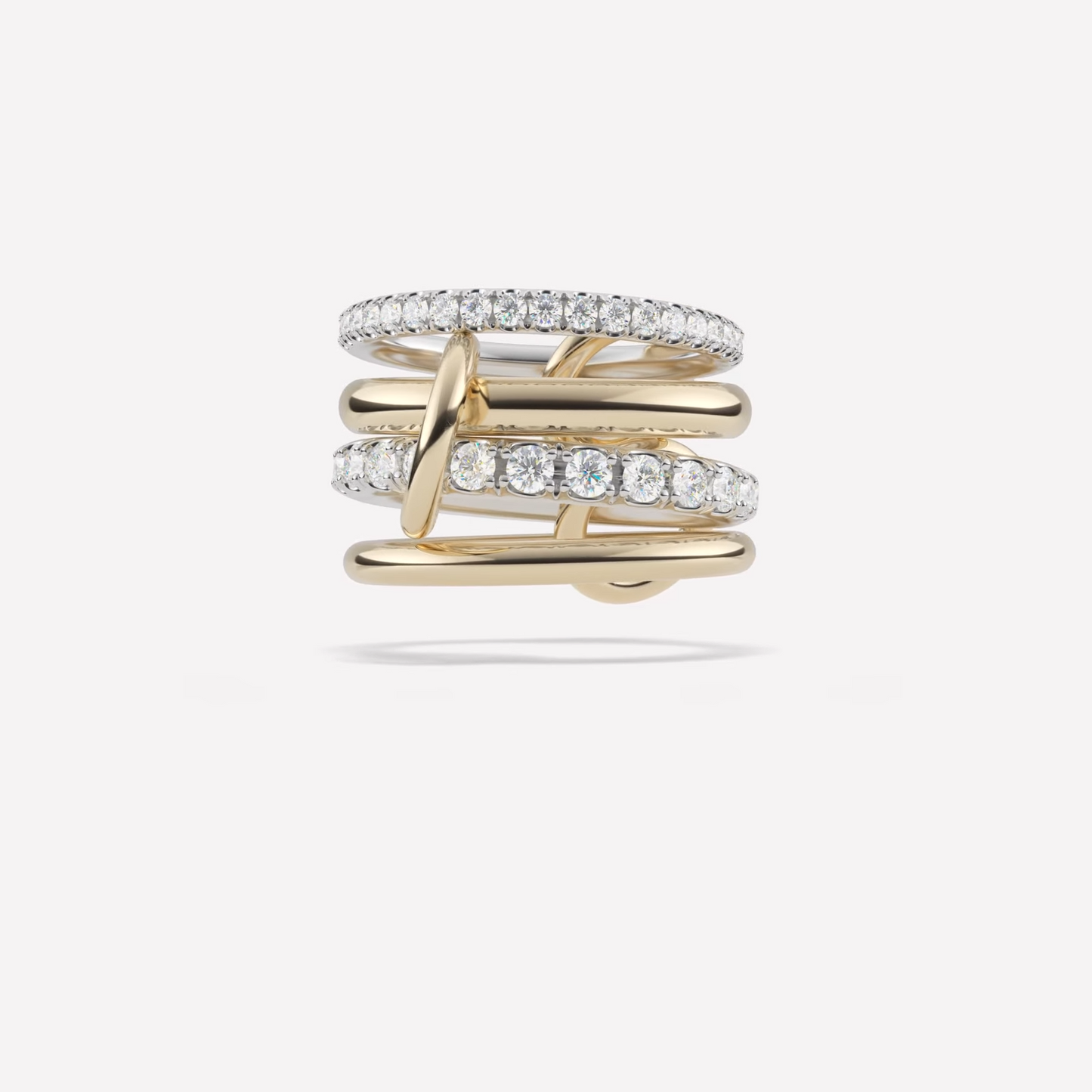 Entwine Two-Tone Stacked Ring