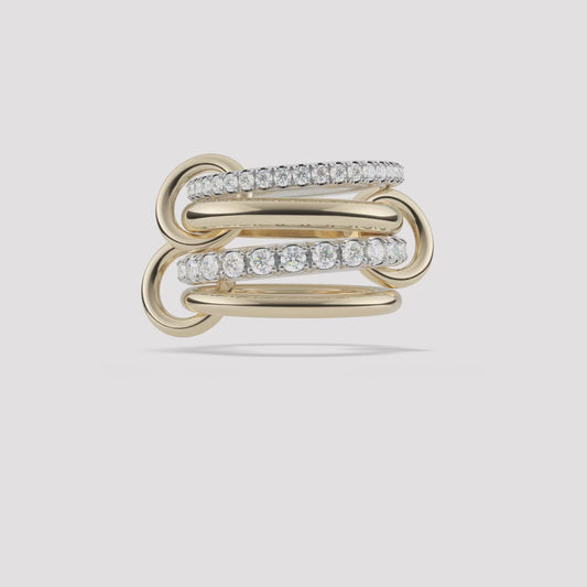 Entwine Two-Tone Stacked Ring